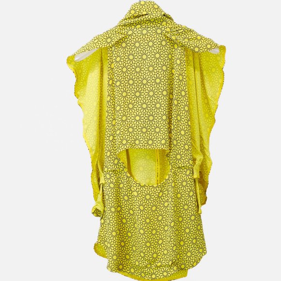 Marni AW/11 Geometric Tie Neck Ruffle Blouse - Picture 2 of 10